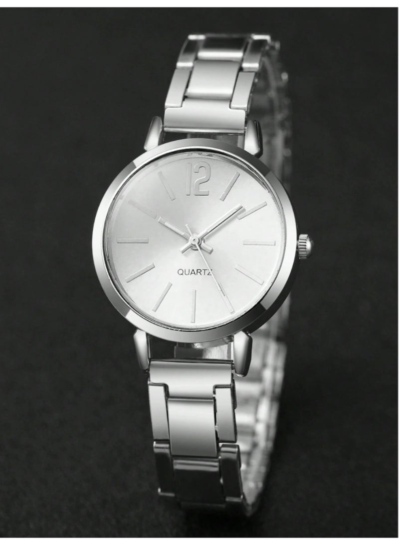 veya 4-Piece Women’s Casual Luxury Set (Quartz Watch & Bracelets) Made Of 14K Gold-Plated Stainless Steel - Image 3